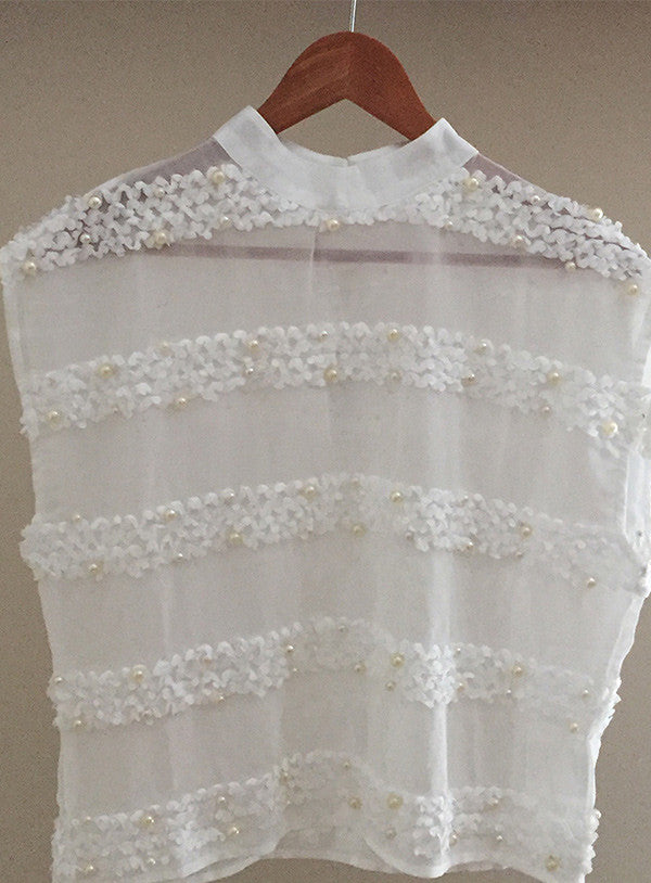 White Sheer/Pearl Top