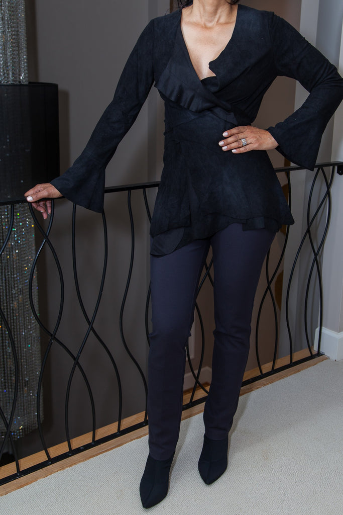 Black Faux Suede Jacket