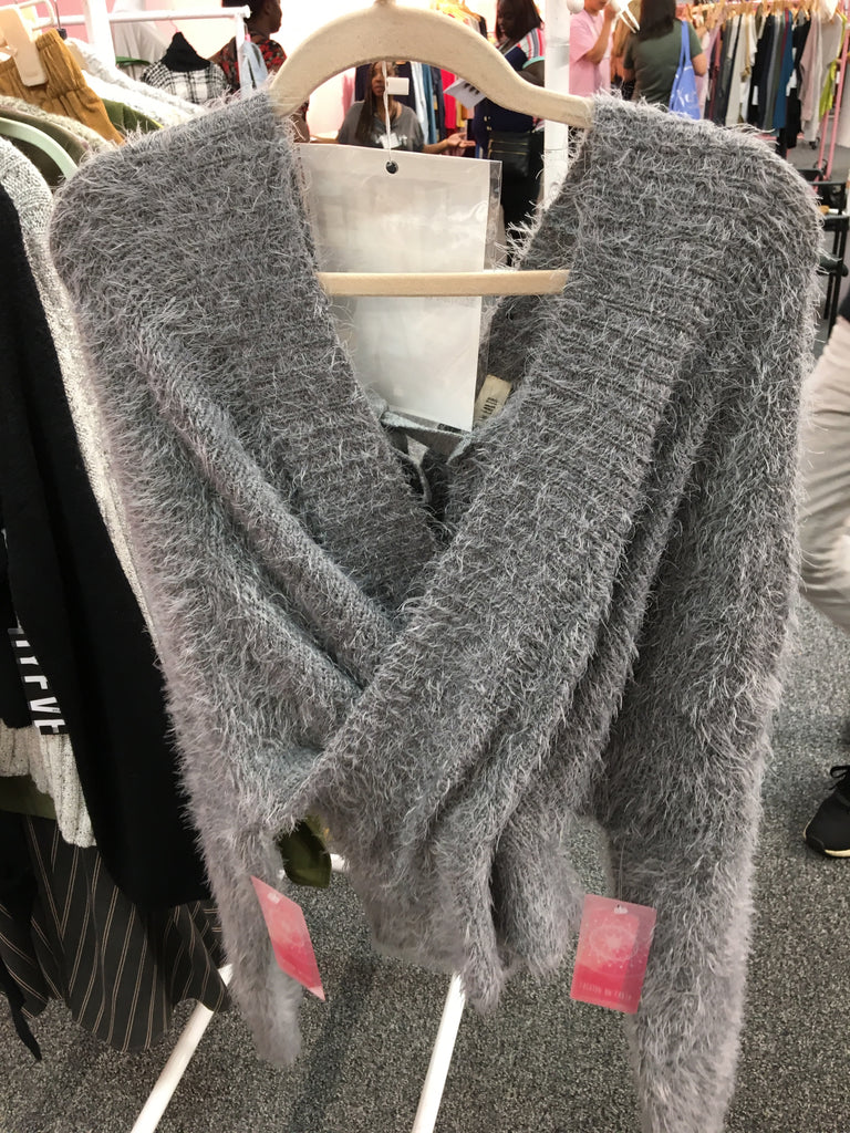 Grey Shaggy Sweater