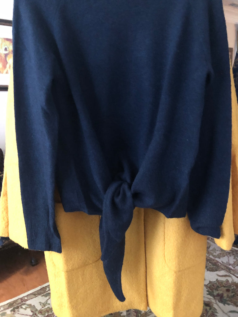 Navy Mock Turtle Neck