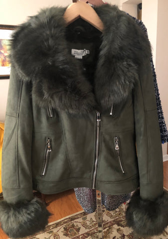 Black Faux Suede Jacket