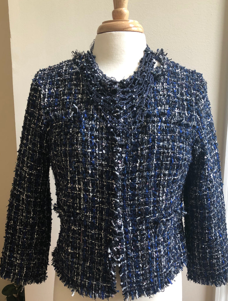 Open Front Cropped Jacket