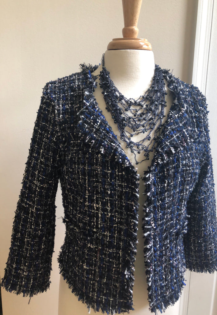 Open Front Cropped Jacket