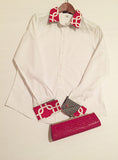 100% Cotton Custom White Shirt with detailed French cuffs and collar